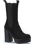 Siyah Süet Kadın Topuklu Bot 01WV5003 01WV5003 2