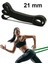 Resistance Powerband 21 mm Latex Güç Bandı Orta Sert Direnç Lastiği Pilates Aerobik Squat Siyah 1