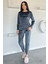 Kadın Kadife Sweat Pantolon Ikili Takım P-00018487 3
