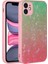 iPhone 11 Uyumlu Renk Geçişli Mermer Desenli Sert Silikon Frms Granit Kapak-No2 5