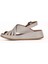 Gri Deri Kadın Dolgu Topuklu Sandalet 01WE3201 01WE3201 3
