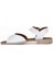 Beyaz Deri Kadın Düz Sandalet 01WE2802 01WE2802 3