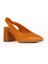 Turuncu Deri Kadın Topuklu Ayakkabı 01WE5800 01WE5800 2