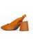 Turuncu Deri Kadın Topuklu Ayakkabı 01WE5800 01WE5800 4