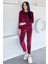 Kadın Baskılı Kadife Sweat Pantolon Ikili Takım P-00018488 1