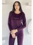 Kadın Kadife Sweat Pantolon Ikili Takım P-00018487 3