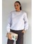 Kadın Bisiklet Yaka Üç Iplik Şardonlu Sweatshirt P-00018595 2