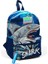 Kids Mavi İki Bölmeli Sırt Çantası Shark Desenli 23522 Çocuklar İçin 2