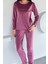 Kadın Baskılı Kadife Sweat Pantolon Ikili Takım P-00018488 1