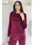 Kadın Baskılı Kadife Sweat Pantolon Ikili Takım P-00018488 3