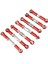 Wltoys 144001 1/14 Rc Araba Yedek Parçaları Metal Bağlantı Servo Çekme Çubuğu Direksiyon Bağlantı Çubuğu Seti, Kırmızı (Yurt Dışından) 2
