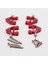 Metal Tam Set Yükseltme Parçaları Amortisör Wltoys 1/28 K969 K979 K989 K999 P929 P939 Rc Araba, Kırmızı (Yurt Dışından) 2
