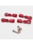 Metal Tam Set Yükseltme Parçaları Amortisör Wltoys 1/28 K969 K979 K989 K999 P929 P939 Rc Araba, Kırmızı (Yurt Dışından) 4