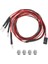 4 LED Işık Kiti 2 Beyaz 2 Kırmızı 3mm Farlar 1/24 Rc Paletli Araba Için Axial SCX24 90081 AXI00002 Yükseltme Parçaları (Yurt Dışından) 1