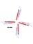 Syma 4 x Blades Syma S107 S107G Gyro Uzaktan Kumandalı Helikopter Yedek Parça Tamiri Kırmızı (Yurt Dışından) 2