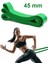 Resistance Powerband 45 mm Latex Güç Bandı Yüksek Sert Direnç Lastiği Pilates Aerobik Squat Yeşil 1