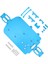 Wltoys A949 A959 A969 A979 K929 A959-B A969-B A979-B K929-B 1/18 Rc Araba Aksesuarları, Mavi Için Metal Şasi Parçalarını Yükseltin (Yurt Dışından) 2