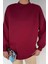 Kadın Dik Yaka Üç Iplik Şardonlu Oversize Sweatshirt P-00018580 1