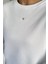 Kadın Bisiklet Yaka Şardonlu Ön Taş Işlemeli Sweatshirt P-00018610 4
