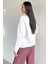 Kadın Bisiklet Yaka Şardonlu Ön Taş Işlemeli Sweatshirt P-00018610 5