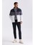 Lacivert Slim Fit Dik Yaka Kışlık Şişme Mont 6