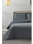 Parma Çift Kişilik Lüks Kadife 240X260 cm Yatak Örtüsü Antrasit 1