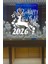 Geyik ve Happy New Year 2026 Yılbaşı Süslemeleri Yeni Yıl Vitrin Cam Sticker 5