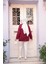 Bordo Tesettür Triko Kazak Tunik 55551BR 3