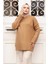 Camel Tesettür Triko Kazak Tunik 55551C 1