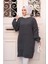 Füme Tesettür Triko Kazak Tunik 27501FU 2