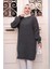 Füme Tesettür Triko Kazak Tunik 27501FU 3