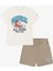 Çocuk Kahverengi Şort Takım 1