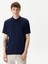 Erkek Lacivert Classic Fit Kısa Kollu Polo 1