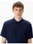 Erkek Lacivert Classic Fit Kısa Kollu Polo 4
