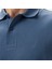 Erkek Mavi Slim Fit Polo Yaka T-Shirt 5