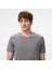 Erkek Gri Regular Fit T-Shirt 4