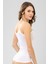 Kadın Ince Askı Bamboo Düz Atlet 6122-1 Beyaz 2