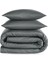 Odin 300 Tc Pamuk Saten King Size Nevresim Seti Antrasit 6