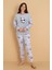 Fawn 1204 Peluş Welsoft Polar Kışlık Yumoş Panda Kadın Pijama Takımı 1