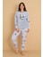 Fawn 1204 Peluş Welsoft Polar Kışlık Yumoş Panda Kadın Pijama Takımı 2