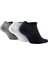 Dri Fit Everyday Cotton Lightweight No Show 3 Pck Unisex Bileksiz Çorap 3 Çift Beyaz-Gri-Siyah 2