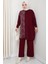 Takım Leopar Desenli Simli Pantolonlu Tunik 1