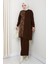 Takım Leopar Desenli Simli Pantolonlu Tunik 1