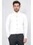 Beyaz Slim Fit Duble Manşet Ata Yaka Smokin Gömlek 1