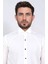 Beyaz Slim Fit Duble Manşet Ata Yaka Smokin Gömlek 3