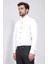 Beyaz Slim Fit Duble Manşet Ata Yaka Smokin Gömlek 5