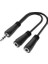 HM200349 Adaptör 3.5mm Stereo Fiş 2x3 5mm Soket Stereo 1