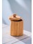 Bambu kapaklı Kavanoz - 12 cm 4