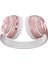 Merteknik P68 Bluetooth Kablosuz Stereo Kulaklık Pembe 1