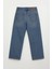 Kadın Yüksek Bel Wide Leg Mavi Jean Pantolon 7